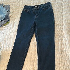 Lands' End High Rise Straight Leg Jeans
